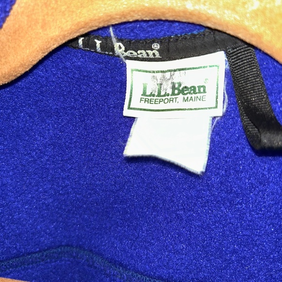 L.L. Bean royal blue fleece classic zip up vest S - Picture 2 of 4